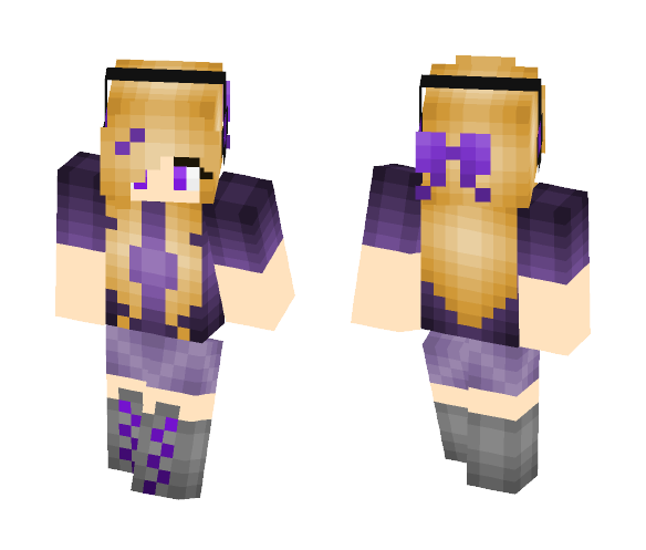 Purple gurl - Female Minecraft Skins - image 1