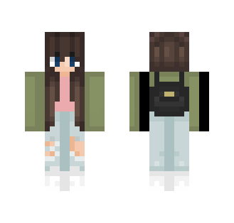 Green Jacket - Female Minecraft Skins - image 2