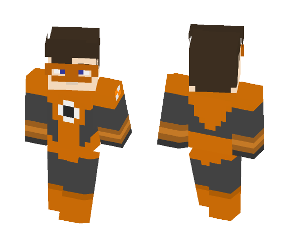 Agent orange (Hal Jordan) - Male Minecraft Skins - image 1