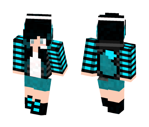 Human girl with tail - Girl Minecraft Skins - image 1