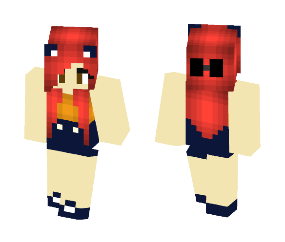 Shaded Cat Girl - Cat Minecraft Skins - image 1