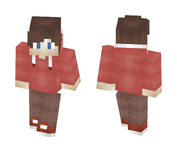 Red Hood Boy by LightMoon - Boy Minecraft Skins - image 1