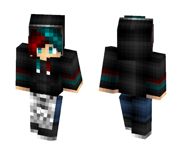 3D Red & Blue - Male Minecraft Skins - image 1