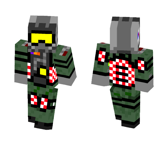 Christmas Fighter Pilot - Christmas Minecraft Skins - image 1
