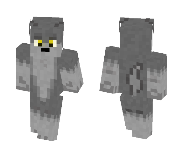 Wolf Skin with Gold eyes - Male Minecraft Skins - image 1