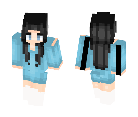 [Request] Tight Blue Dress - Female Minecraft Skins - image 1