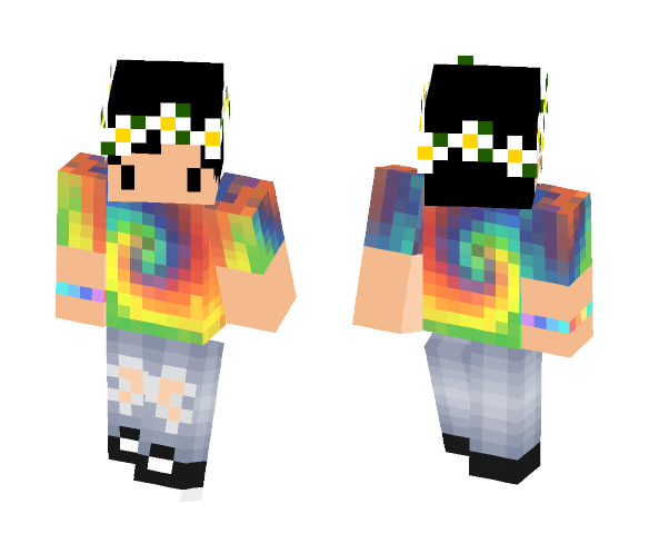 Chibi Hippie Guy - Male Minecraft Skins - image 1