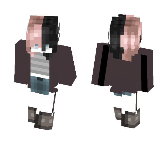pink and black ;3 - Female Minecraft Skins - image 1