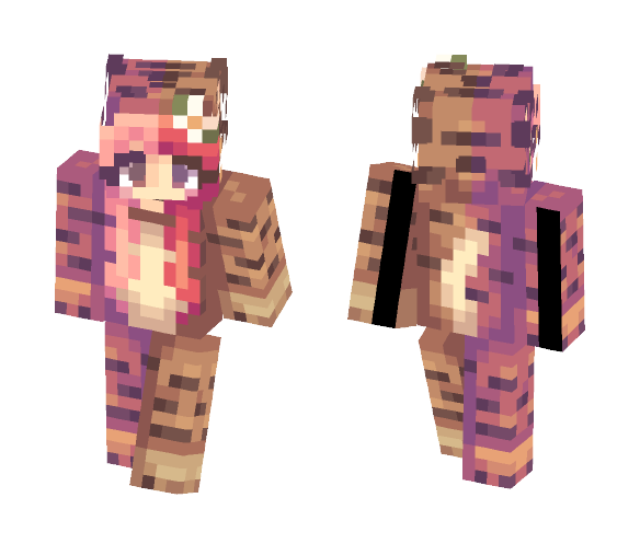 Honey Tiger Onesie (100 Views!) - Female Minecraft Skins - image 1