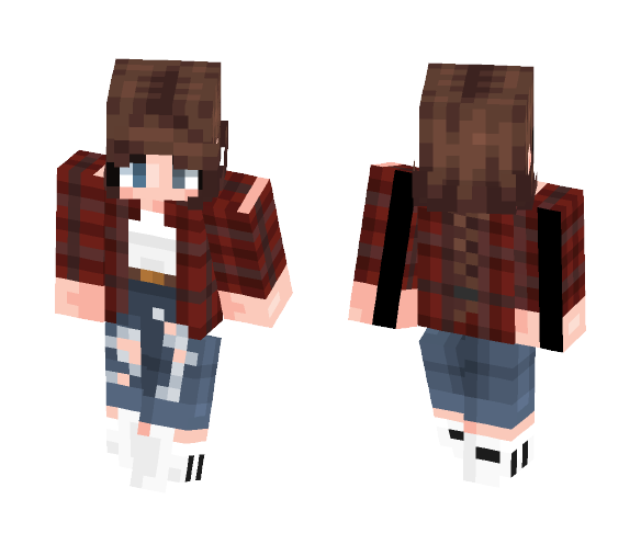 Beanie -- Flannel - Female Minecraft Skins - image 1