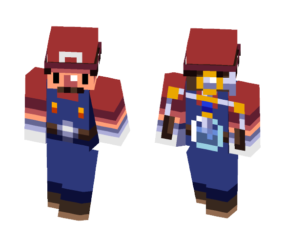 Mario w/ F.L.U.D.D - Male Minecraft Skins - image 1