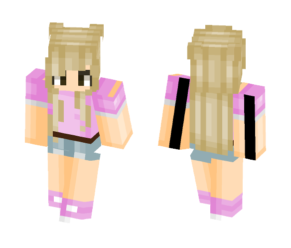 Spring Pink Girl - Girl Minecraft Skins - image 1