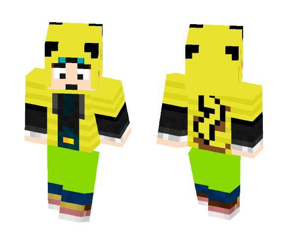 DanTDM in a Pikachu Hoodie - Male Minecraft Skins - image 1
