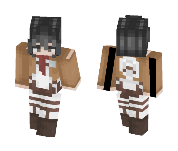 Mikasa Ackerman - Female Minecraft Skins - image 1
