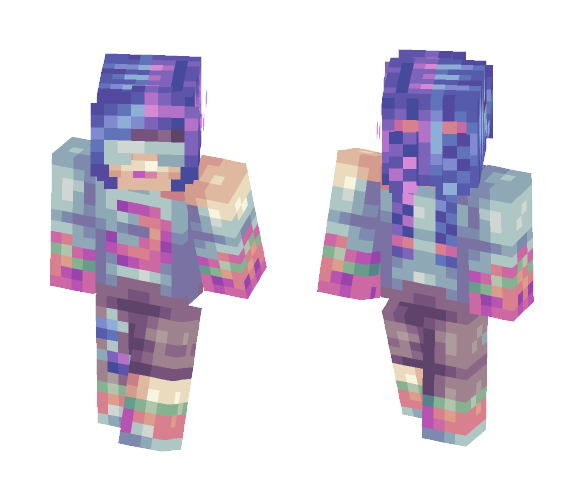 SPACETHETIC COLLAB (+ Name Change) - Female Minecraft Skins - image 1