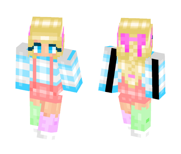Pastel Splash - Female Minecraft Skins - image 1