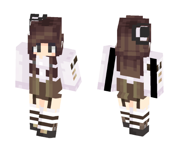 Cute Brown Haired Girl - Color Haired Girls Minecraft Skins - image 1. Do.....