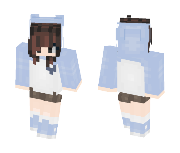 ~Kawaii BLUE Girl ;3;~ - Girl Minecraft Skins - image 1