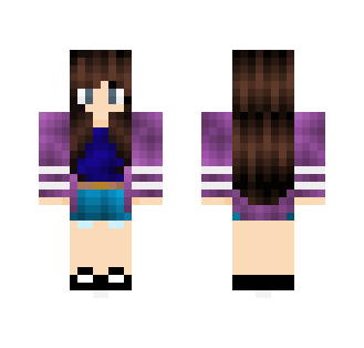 Brown Haired Girl - Color Haired Girls Minecraft Skins - image 2