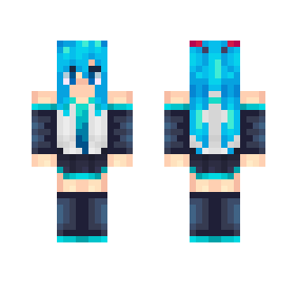 My Version Of Hatsune Miku - Female Minecraft Skins - image 2