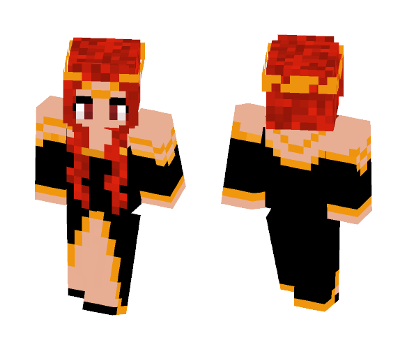 Hestia (God of the sacred Flame) - Female Minecraft Skins - image 1