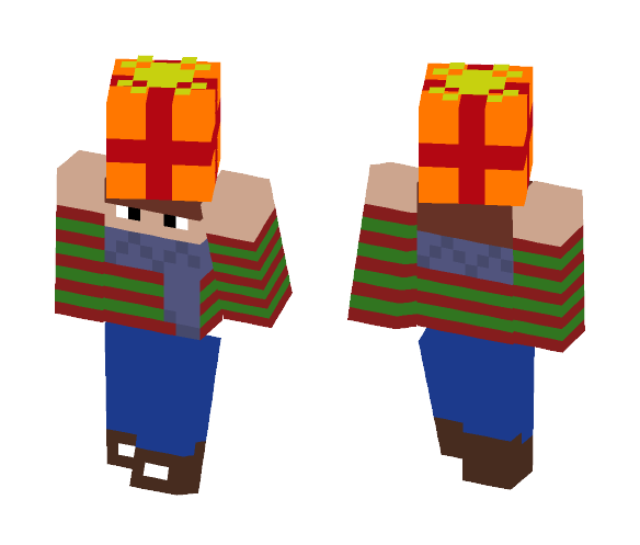 Boy Holding Present - Boy Minecraft Skins - image 1
