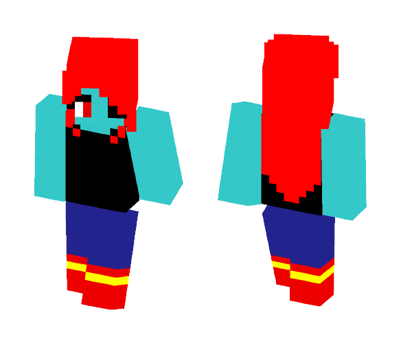 Undyne (Undertale) - Female Minecraft Skins - image 1