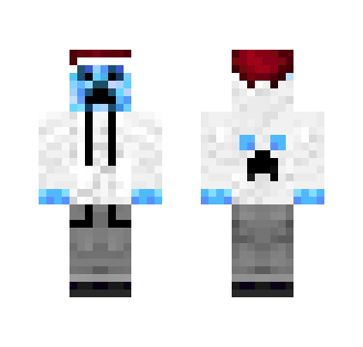 ℉ℬI❖Blue Creeper X-Mas - Male Minecraft Skins - image 2