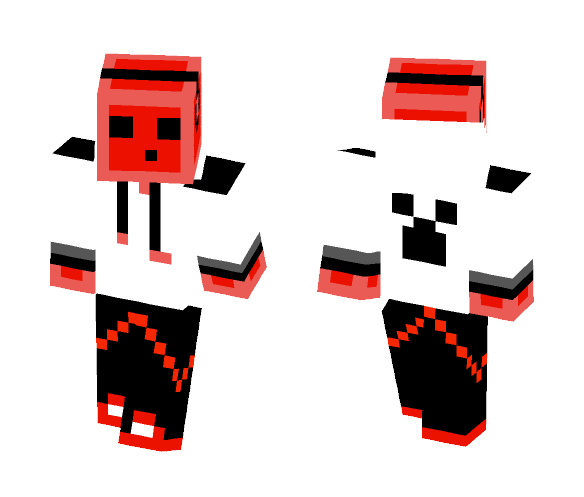 Red Slime Gamer - Male Minecraft Skins - image 1
