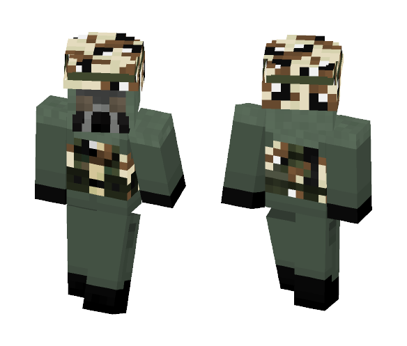 Gulf war 1991 - Hazmat suit - Male Minecraft Skins - image 1
