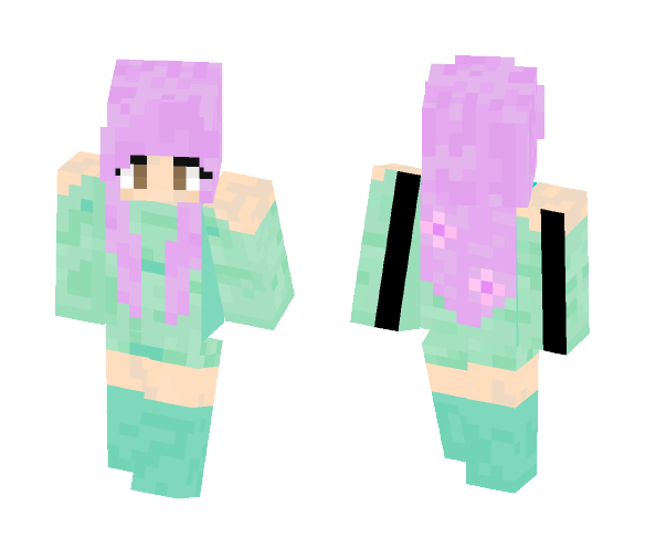 Pink mint - Female Minecraft Skins - image 1