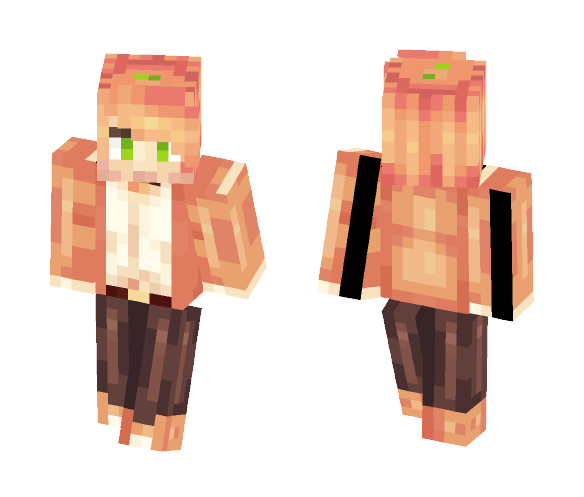 Pumpkin Senpai - Male Minecraft Skins - image 1