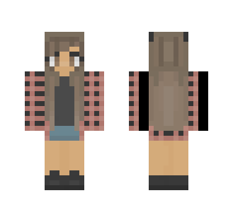 » Cute Flannel Girl « - Cute Girls Minecraft Skins - image 2