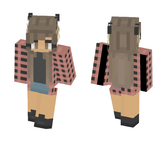» Cute Flannel Girl « - Cute Girls Minecraft Skins - image 1