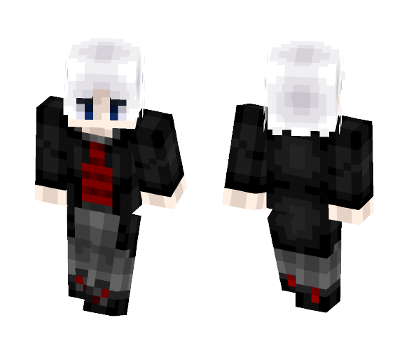 Monochrome + Red (male) - Male Minecraft Skins - image 1