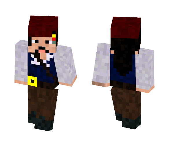 Captain Jack Sparrow - Male Minecraft Skins - image 1