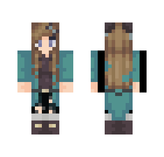 Girl in Blue Coat and Boots - Girl Minecraft Skins - image 2