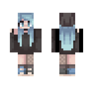 Gothic Blue | Level 40 - Female Minecraft Skins - image 2