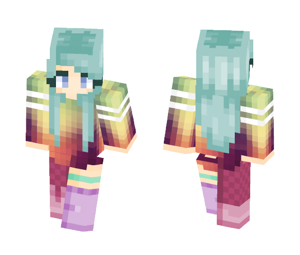 ~ Rainbow Girl ~ - Girl Minecraft Skins - image 1