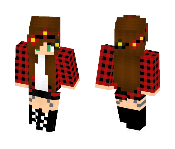 Jessica~ Flannel Babe - Female Minecraft Skins - image 1