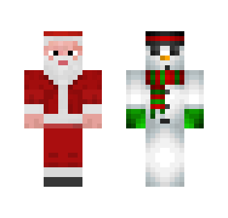 Santa And Snowman Mixed