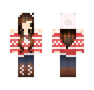 Christmas Girl ( Chibi ) - Christmas Minecraft Skins - image 2