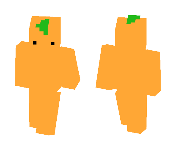 05 | Orange Peach ~ Green Leaf - Interchangeable Minecraft Skins - image 1