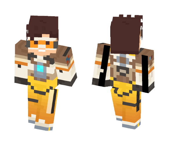 Overwatch - Tracer - Female Minecraft Skins - image 1