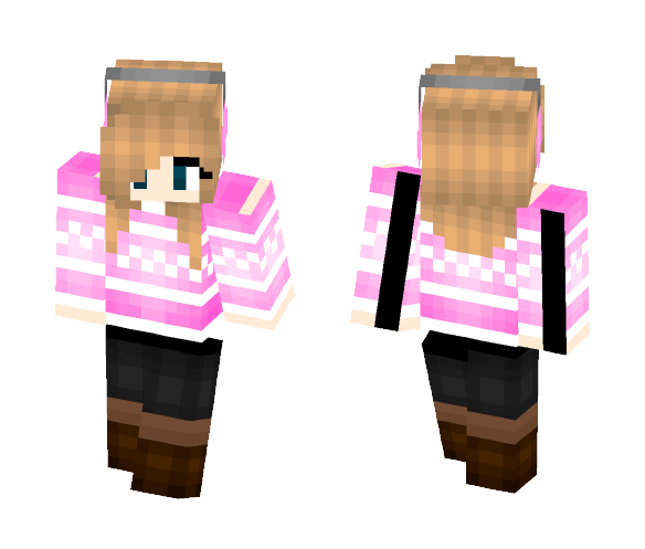 Light Pink Winter Skin - Female Minecraft Skins - image 1