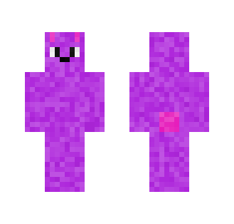 04 | Purple Bunny ~ Pink Tail - Interchangeable Minecraft Skins - image 2