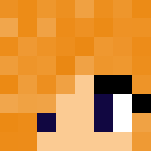02 | Blue-Pink Girl ~ Orange Hair - Color Haired Girls Minecraft Skins - image 3