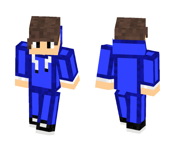 01 | Blue Boy ~ Brown Hair - Boy Minecraft Skins - image 1
