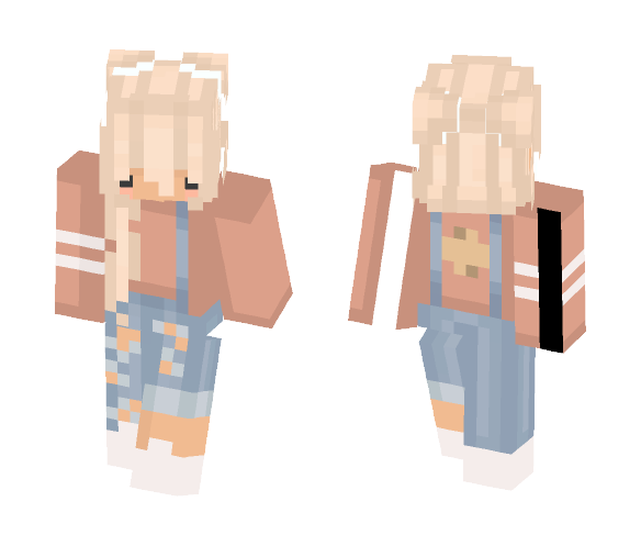 Tutushii - Moe Overalls X3 - Female Minecraft Skins - image 1