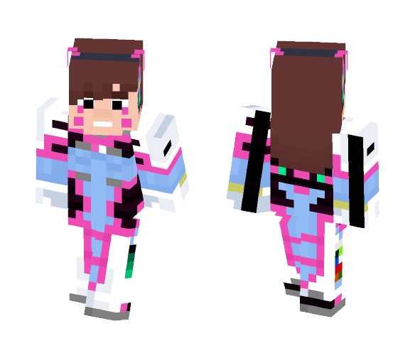 Overwatch - D.Va - Female Minecraft Skins - image 1
